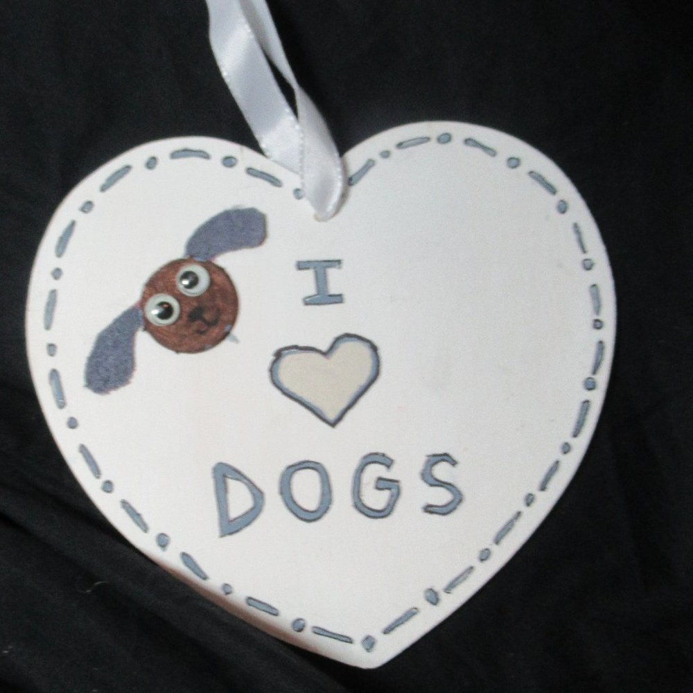 NWT I love dogs small sign